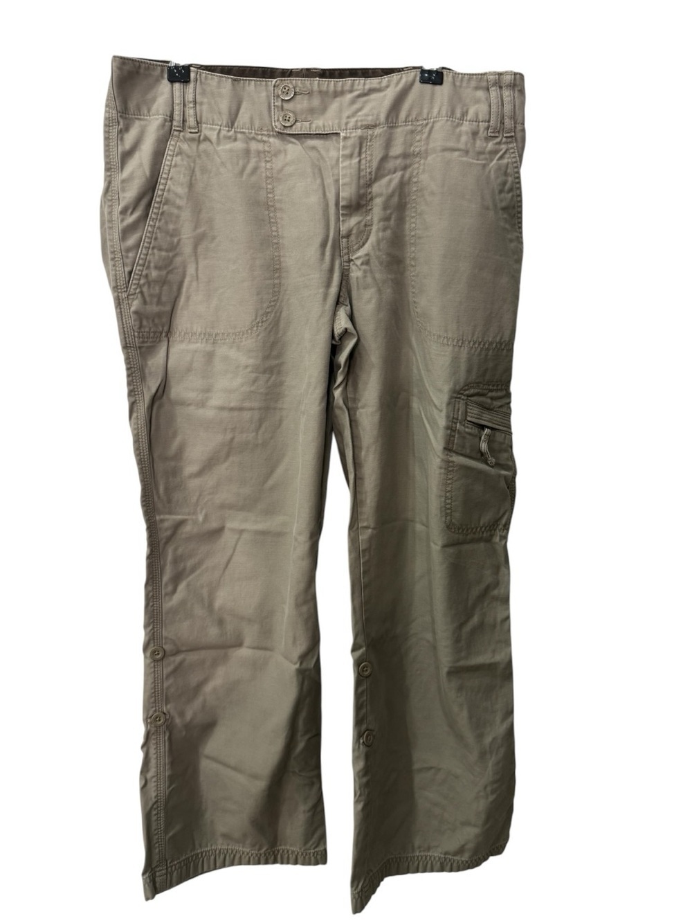 North Face Libra convertible cargo hiking pants in a beige khaki color women 10